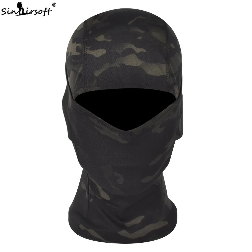 SINAIRSOFT воздухопроницаемая тактическая маска для страйкбола, пейнтбола, маска для всего лица, мотоциклетные охотничьи шапки LY1300 - Цвет: MCBK