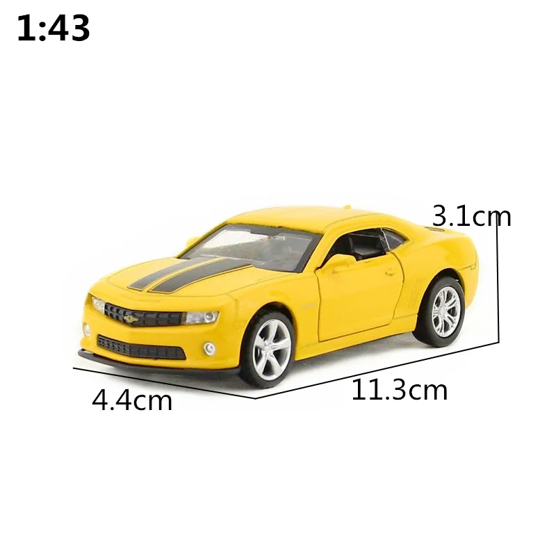 Коробка Подарочная модель, высокая имитация 1:43 сплава оттягивать назад Chevrolet Camaro модели автомобилей, оригинальная упаковка, игрушек