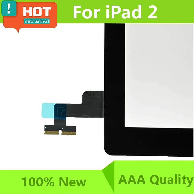 Черный белый цвет для Ipad 2 Сенсорный экран Панель планшета Переднее стекло