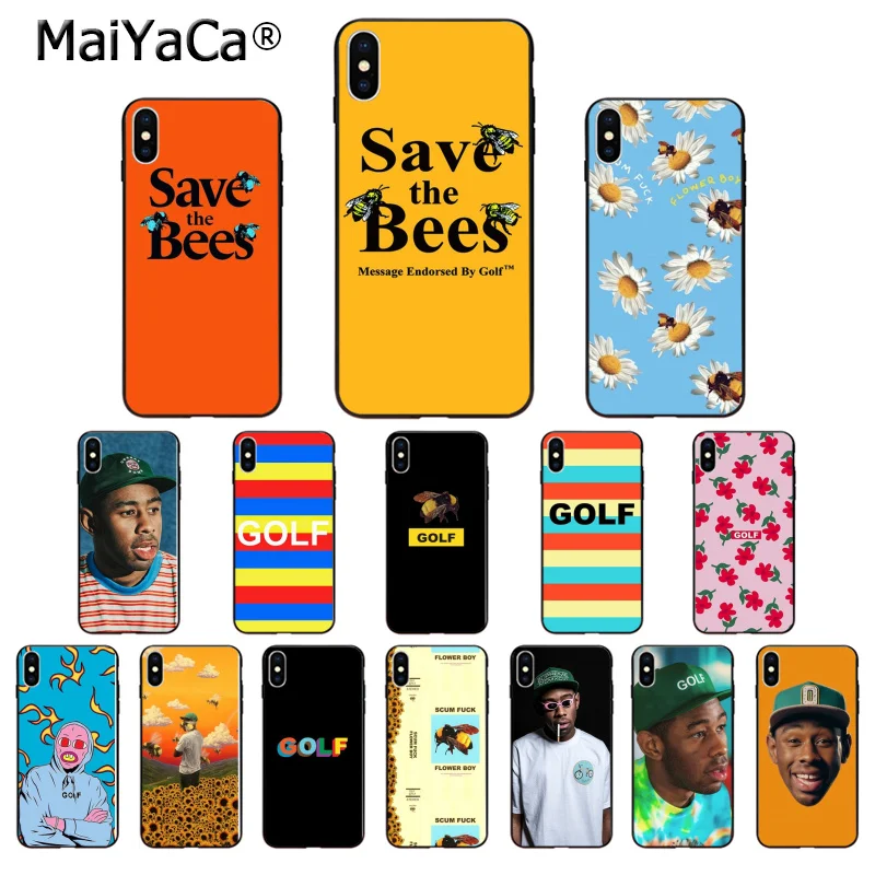 MaiYaCa Тайлер the creator Golf bees Силиконовый ТПУ мягкий черный чехол для телефона Apple iPhone 8