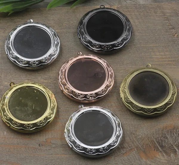 Круглый кабошон 30 мм ожерелье в винтажном стиле медное 6 цветов с покрытием 45 Лон