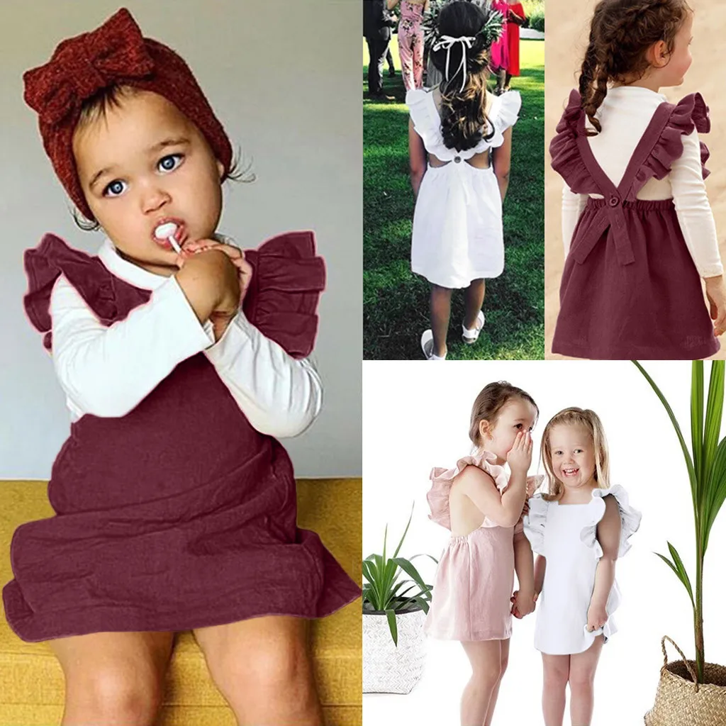 25 цветов милый однотонный комбинезон с рюшами для новорожденных девочек