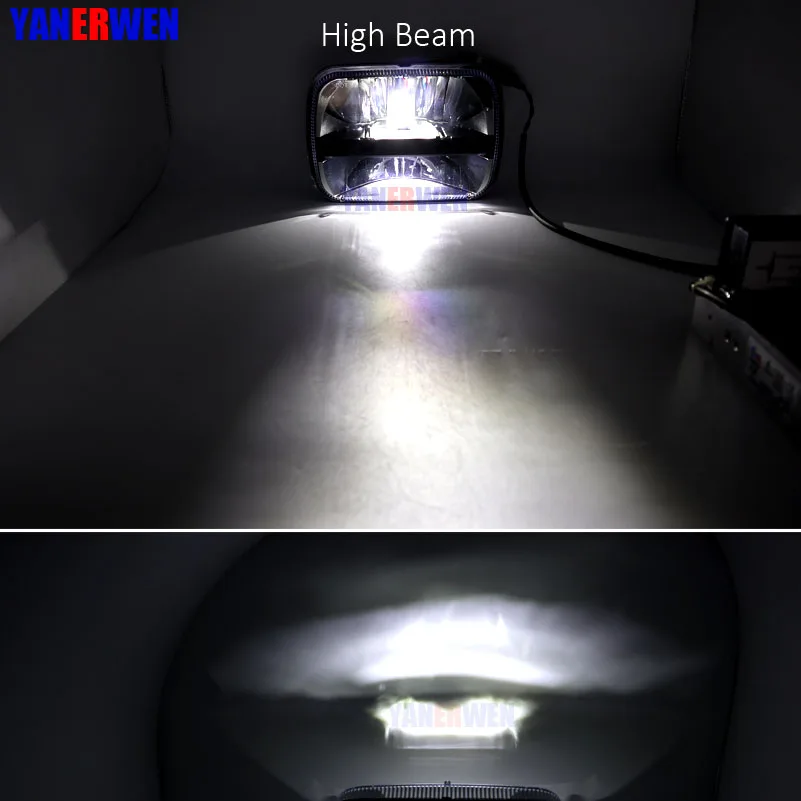 5X7 дюймов светодиодный фонарь квадратный фары высокие и низкие дальнего света