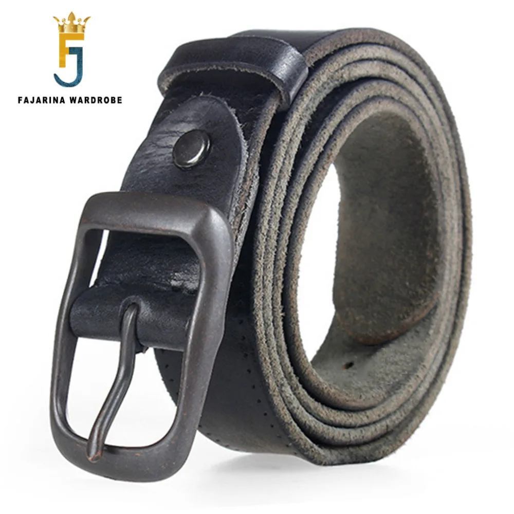 Ремень FAJARINA N17FJ326 из натуральной воловьей кожи в стиле ретро ширина 3 см|belt strap|leather