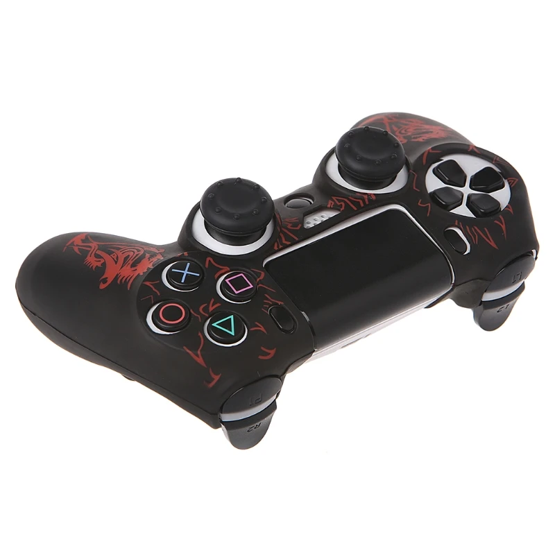 Силиконовый чехол с 2 крышками для джойстика SONY playstation 4 PS4 Dualshock | Электроника