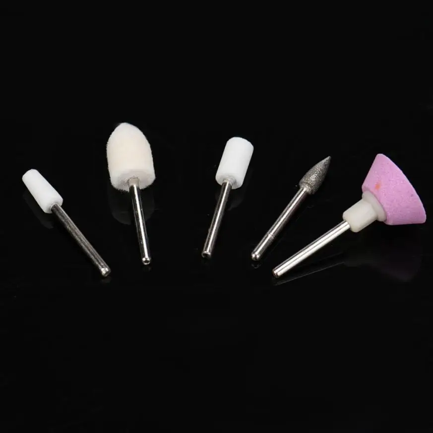 Электрическая дрель для маникюра и педикюра 5 насадок 1 комплект | Красота