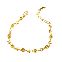 star link bracelet chain yellow gold filled fashion womens girls lovely charm bracelet gift