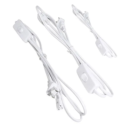 T8 T5 вилка ЕС США трехжильная Интегрированная Лампа трубка кабельный разъём с переключателем линия питания светодиодный ная лампа розетка соединительная линия