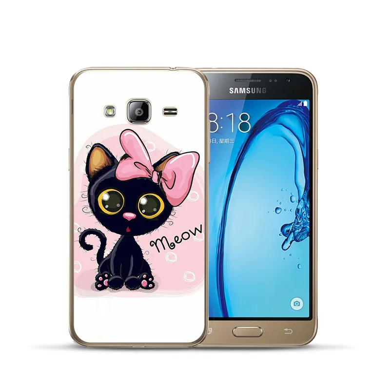 1525 Роскошные кошка мультфильм сова для Samsung Galaxy J3 J4 J5 J6 J7 J8 плюс J2 премьер-чехол для телефона чехол Чехол-футляр - Цвет: 1525