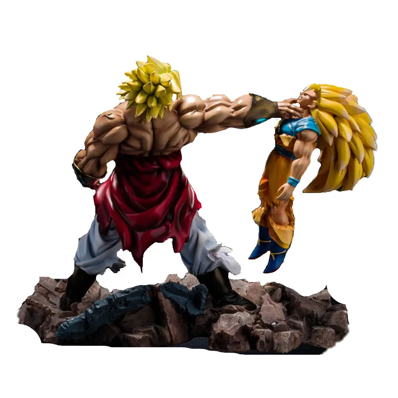 Dragon Ball Super Saiyan Son Goku VS Broli боевой сцена Статуя Фигурка Коллекционная модель Giocattolo G2291