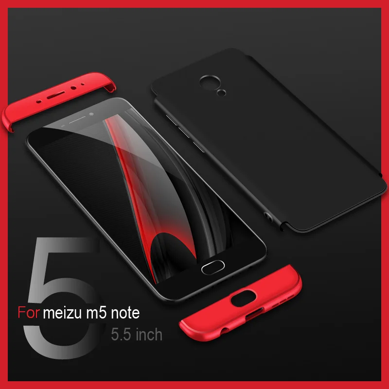 Чехол для Meizu M3 M5 M6 Note роскошный чехол 3 в 1 360 полный защитный Жесткий ПК задняя
