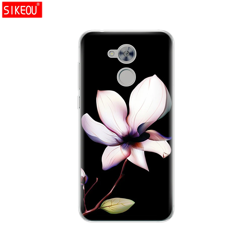 12082 Чехол для телефона huawei honor 6A, Мягкий ТПУ силиконовый чехол на заднюю панель, 360, полностью защитный чехол с принтом кота цветка - Цвет: 12082