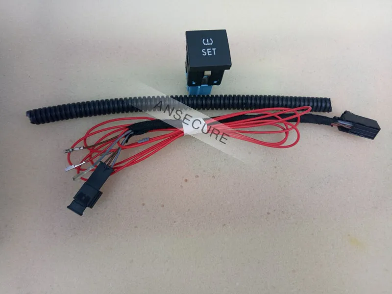 Предупреждающая Кнопка давления в шинах TPMS + провод для Volkswagen VW Golf MK6 Jetta 5 6 MK5 56D 927