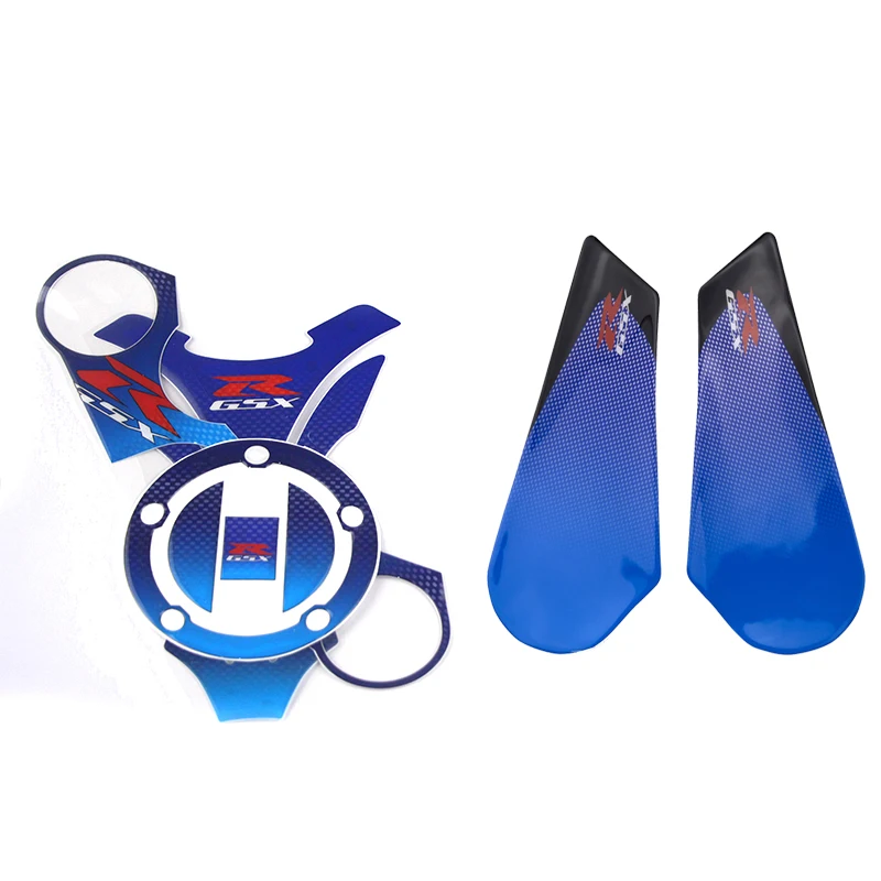 

Motorcycle Gas Cap Tank Pad Knee Fuel Side Protector Grip Printing Stick Pad For Suzuki GSXR600 GSXR750 gsxr 600 750 2011-2018