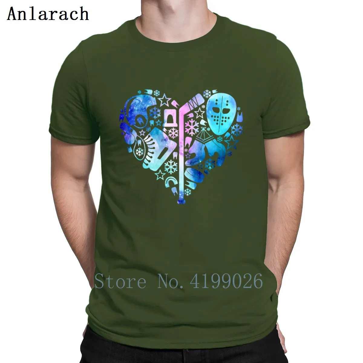 Футболки в форме сердца для хоккея на льду летний топ Новинка S-3xl футболка досуга