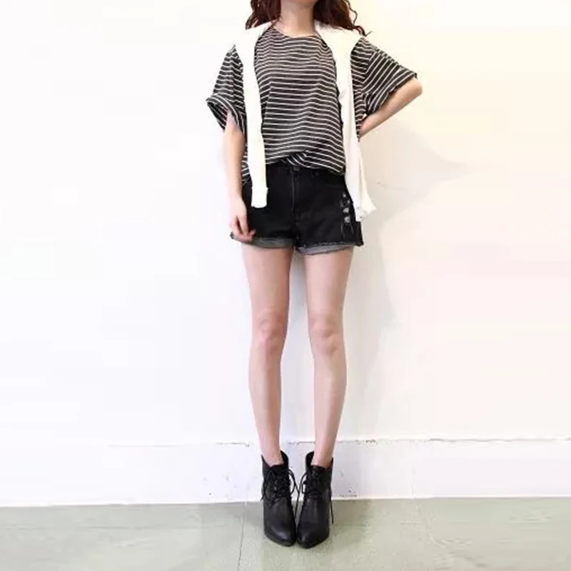 Летние темно-Стиль короткий рукав &quotлетучая мышь&quot футболки Для женщин 2018