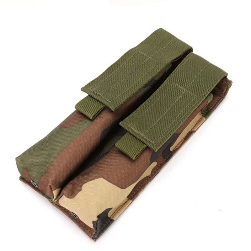 CQC Airsoft Tactical Molle Double P90 UMP Pistol Magazine Pouch Military Paintball Shooting Hunting Mag Holster Bag