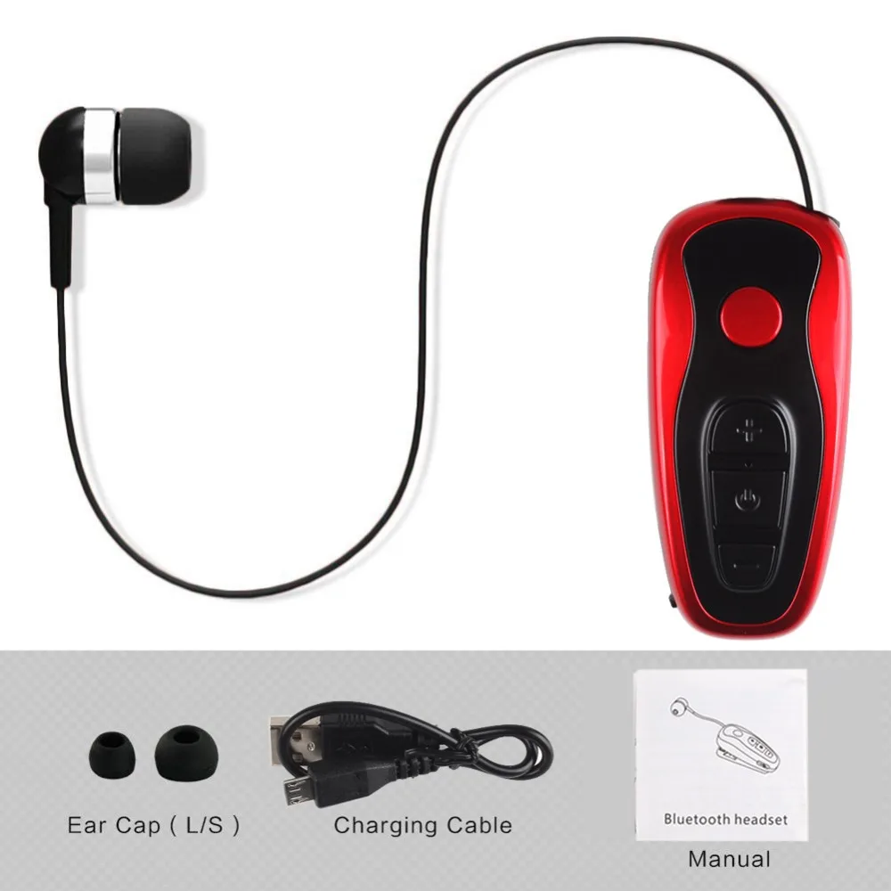 Q7 Беспроводная bluetooth гарнитура 4 1 вибрационное оповещение износ зажим наушники