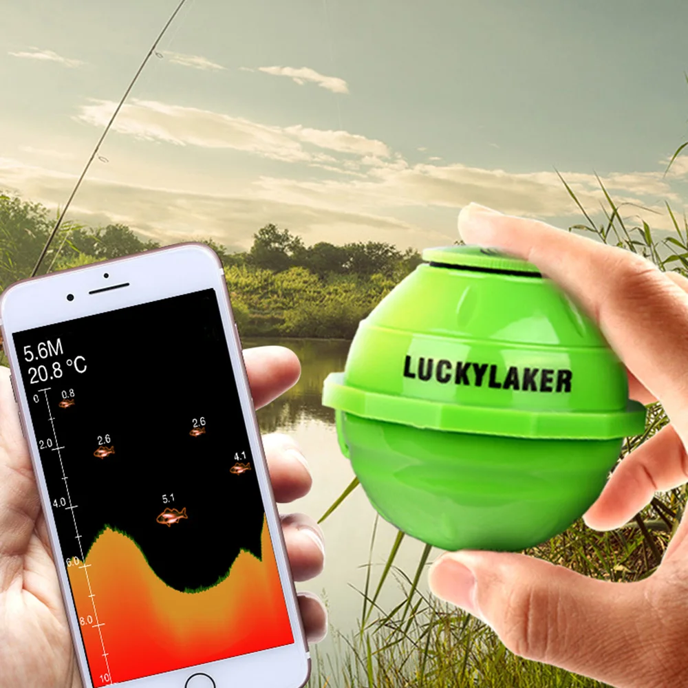 LUCKYLAKER FF916 WiFi беспроводной рыболокатор подводный эхолот приложение лучший более