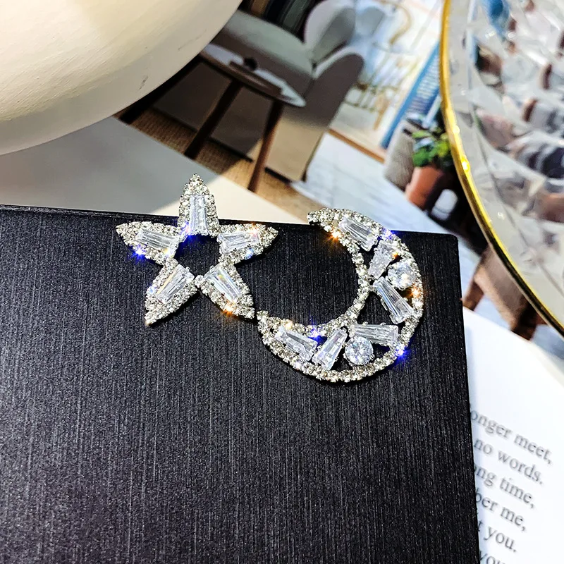 Блестящая сторона новый модный бренд ювелирных изделий кристаллическая звезда