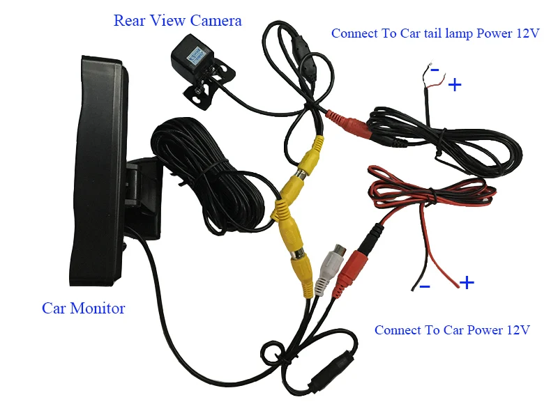 Автомобильный монитор заднего вида с TFT ЖК-экраном 4 3 дюйма ЖК-дисплей со