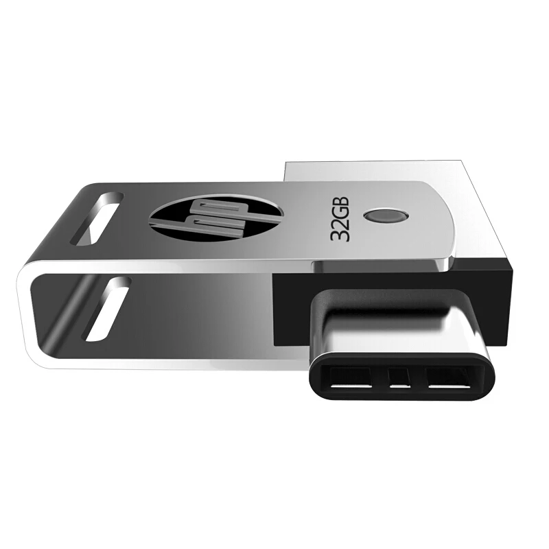 Новый флешка hp USB C флэш накопитель 16 GB OTG Pendrive 32 64 x 5000 m металла Memory Stick подарок USB3.1