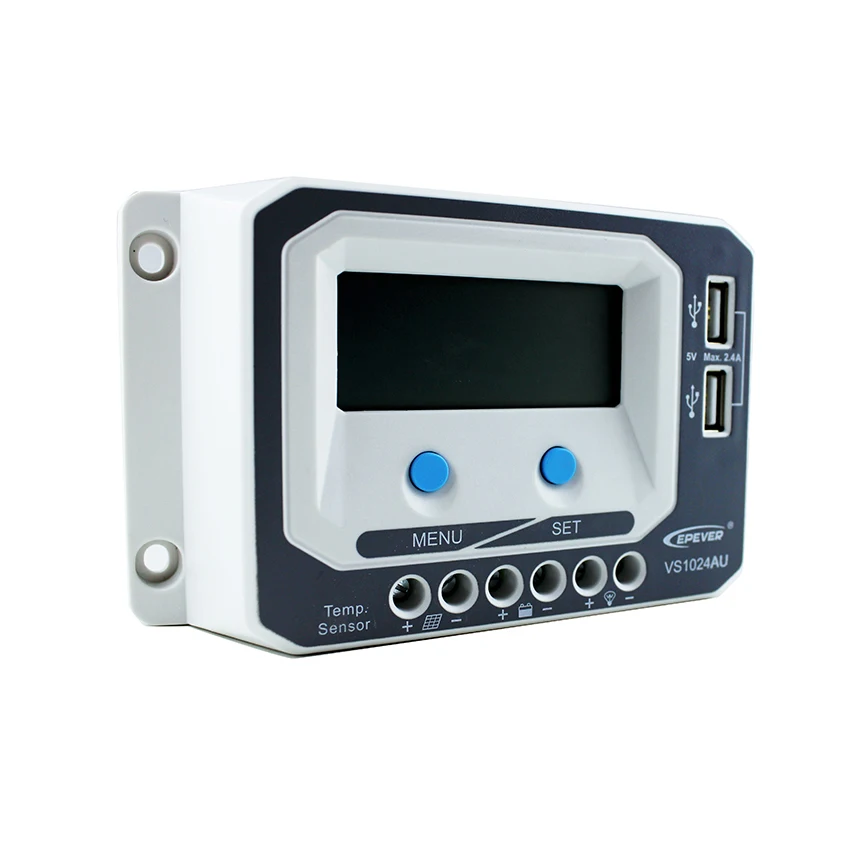 1 шт. x VS1024AU 10A 12В 24В EPSolar PWM Viewstar комплект солнечной системы контроллеры ЖК дисплей