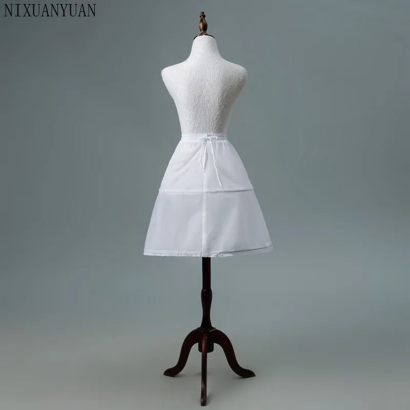 NEW 2 Hoops White A Line Long Flower Girl Dress Petticoat Kids Ballet Child Crinoline Tutu Skirts Girls Underskirt | Свадьбы и