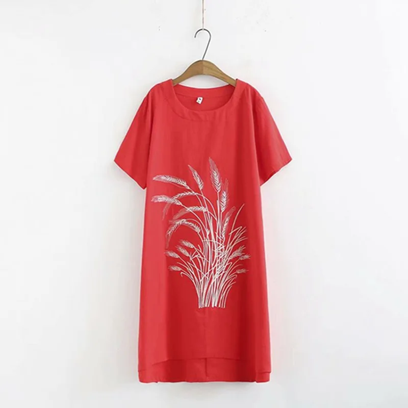 Лето 2019 плюс Размеры Повседневное платья Женская одежда модные свободные