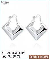 Kiteal 925 ювелирные изделия серебряные женские серьги шесть крапанов Циркон Сердце со стрелой круглые серьги-кольца для женщин лучший подарок S-E184