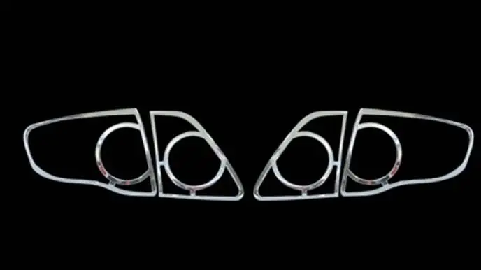 Более высокая звезда ABS с Chrom 2 шт украшение фары автомобиля накладка + 4