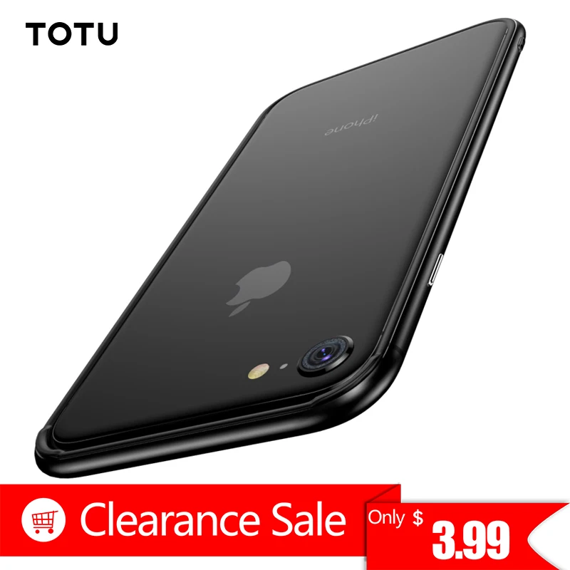TOTU бампер для iPhone 8 7 Plus раскладной; Мягкий ТПУ PC чехол для iPhone 7 7 плюс Чехол Ультра тонкий Hybird телефон основа Capinhas