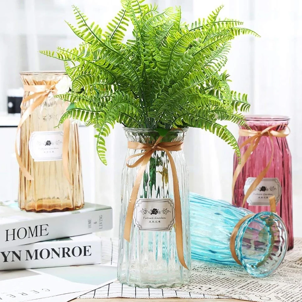 2Pcs Simulation Persian Grass Multi Usage Artificial Fern Decorative Plastic Leaves For Home Table Colorful | Дом и сад