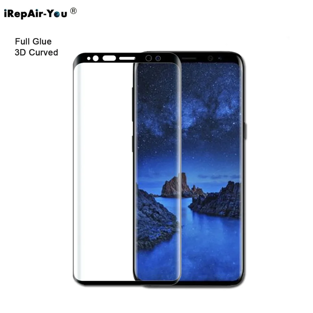 1 шт 3D полное клеевое изогнутое закаленное стекло для Samsung Galaxy Note 9 8 S8 Plus S9 G960 + G965