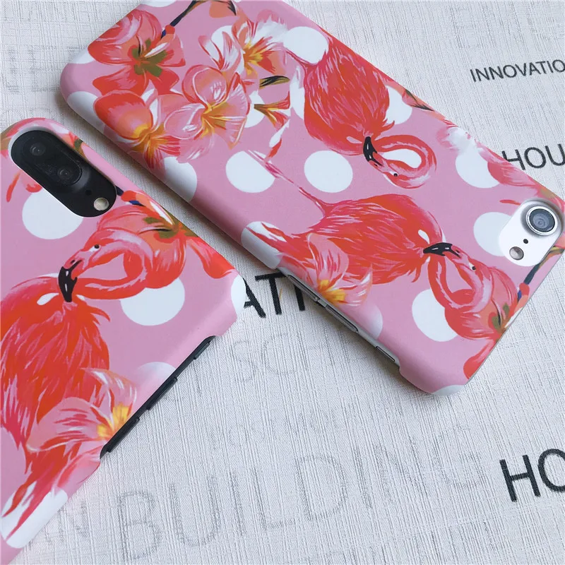 С цветочным рисунком Фламинго мода чехол для iPhone X 6 S 7 8 плюс XS XR MAX Plus чехлы