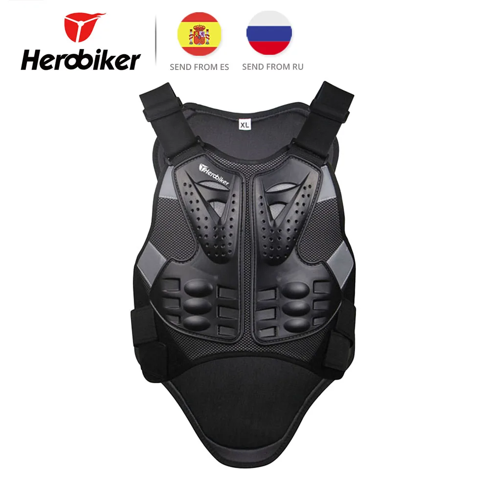 HEROBIKER бронежилет для мотокросса, защитный жилет для мотокросса, мотоциклетная куртка, мото жилет L XL