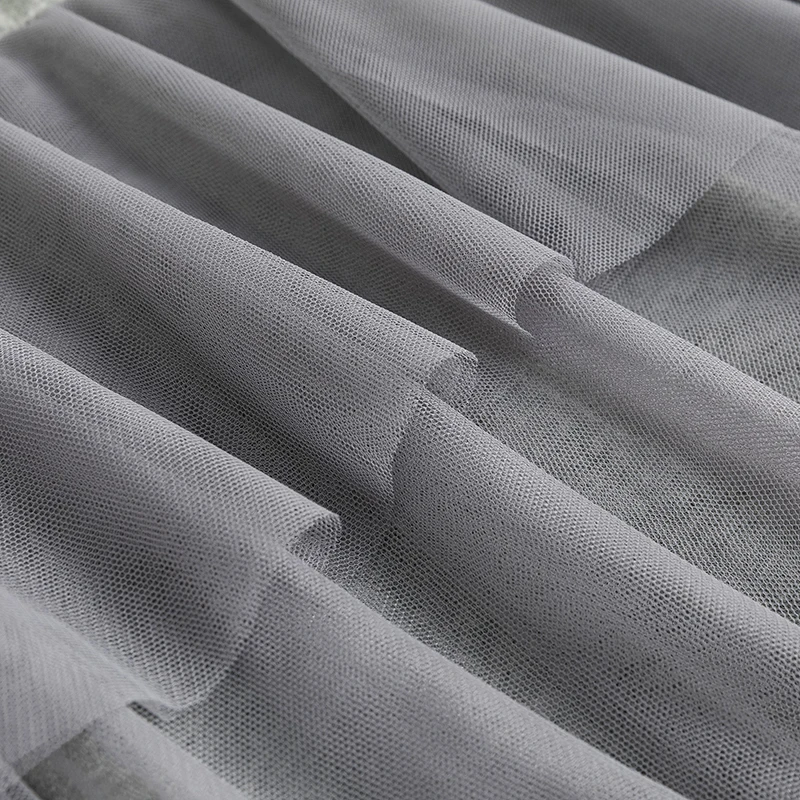 Женское Сетчатое платье макси с круглым вырезом и коротким рукавом повседневное