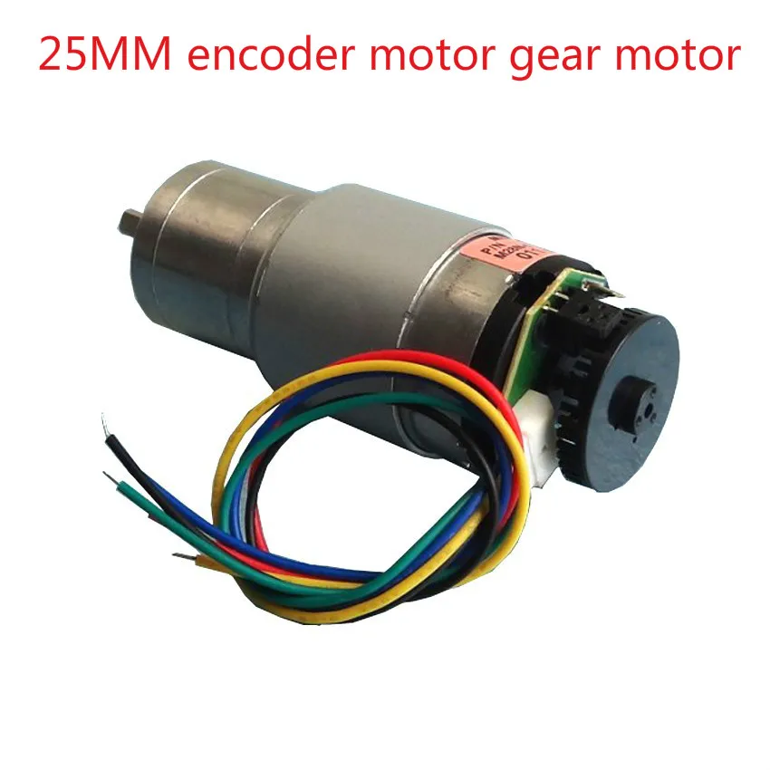 5PCS DC Geared Motor With Encoder Motors 12V 125RPM Powerful High Torque Gear Box Gearmotors(6.5) | Обустройство дома