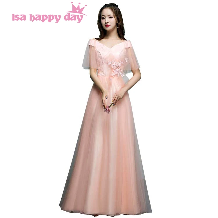 Платья для особых случаев vestidos festas longo casamento персикового цвета красивые платья