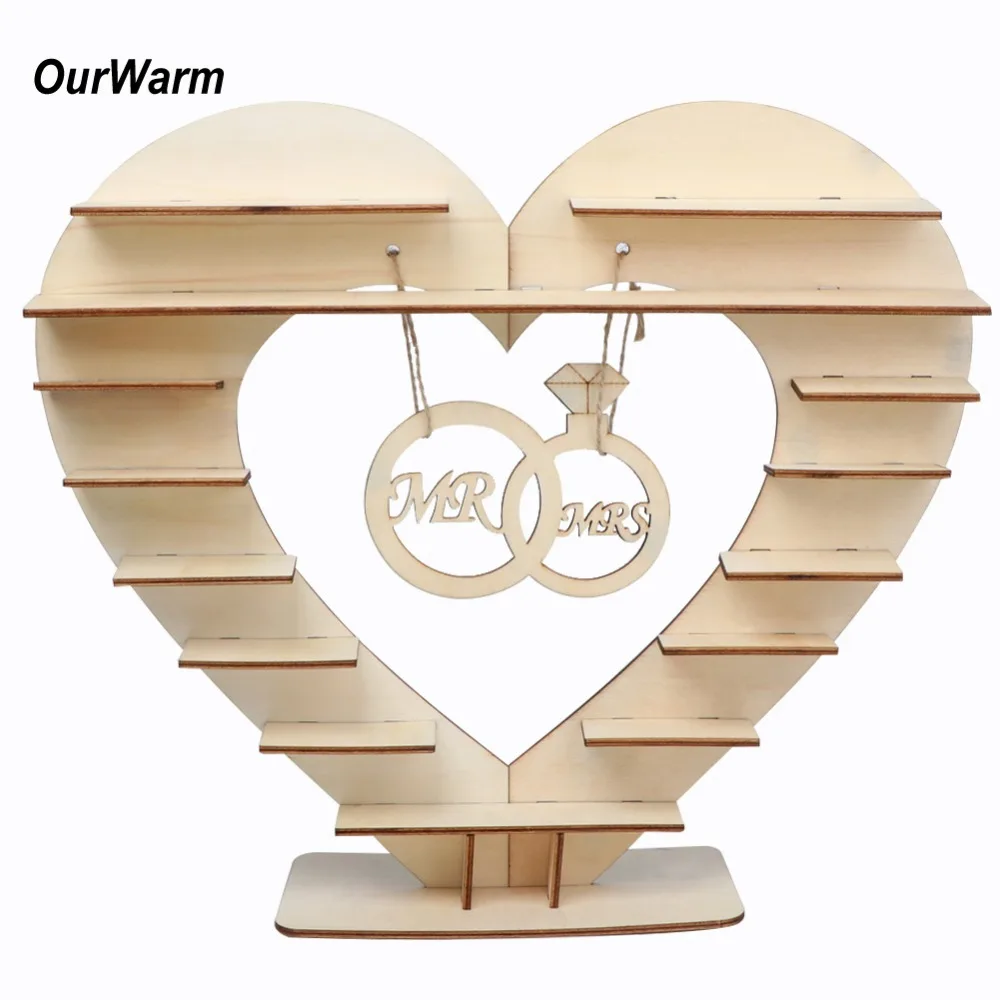 OurWarm Mr and Mrs Свадебный шоколадный Ферреро Роше подставка для конфет деревянная