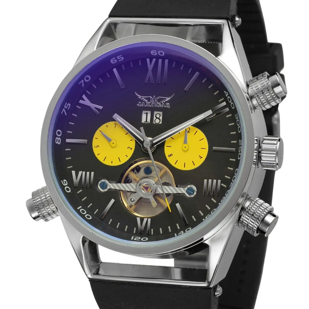 Часы наручные JARAGAR Мужские механические брендовые Роскошные автоматические
