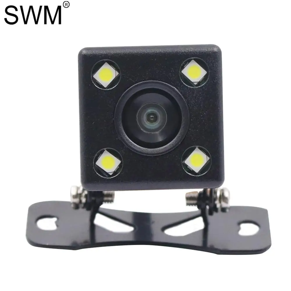 Камера заднего вида для автомобиля 4 светодиода ночное видение запасная