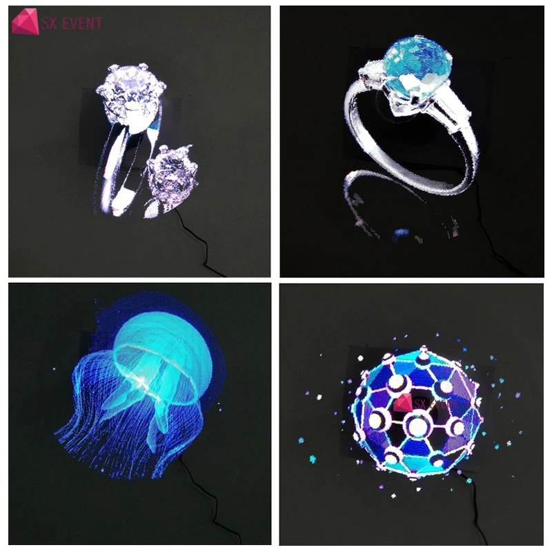 Светодиодный 3D голографический проектор портативный для презентации продукта