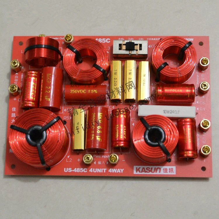 Оригинальный HIFI динамик KASUN US 485C 230 Вт четыре делителя панель сабвуфера с высокими
