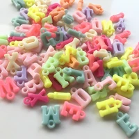 meideheng acrylic hanging hole spring color letters beads for jewelry making childrens enlightenment education 18mm 50pcsbag
