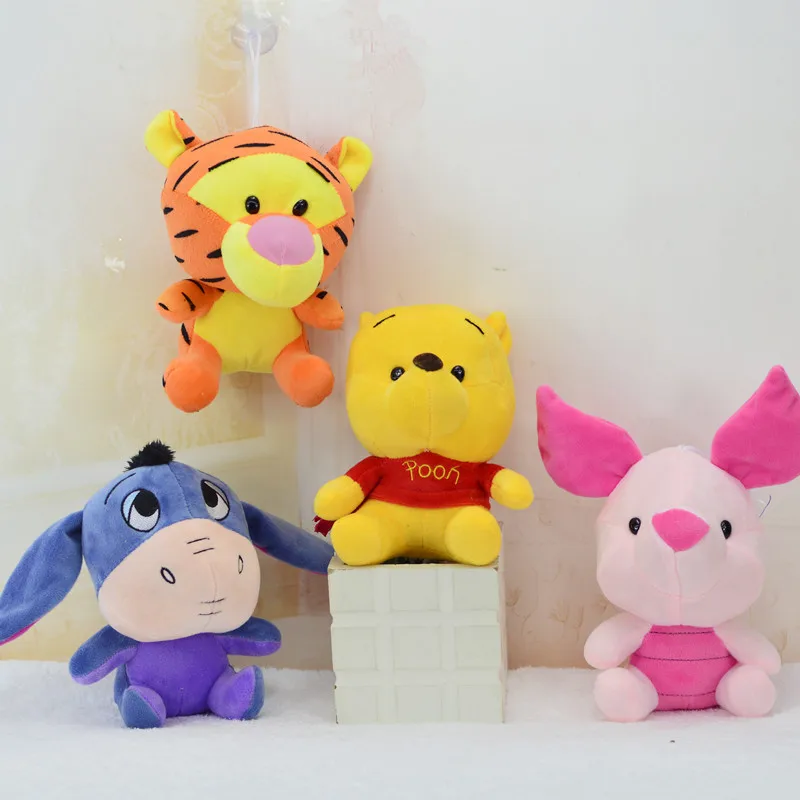 Дисней картонная Винни тиггер поросенок &amp Eeyore 20 см мини Плюшевая Кукла Мягкая
