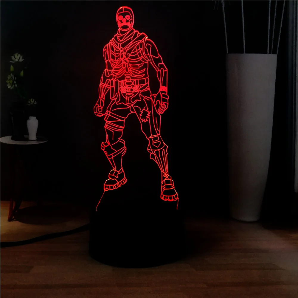 3D LED ночник для сна RGB 7 цветов Изменение USB переключатель акриловая настольная