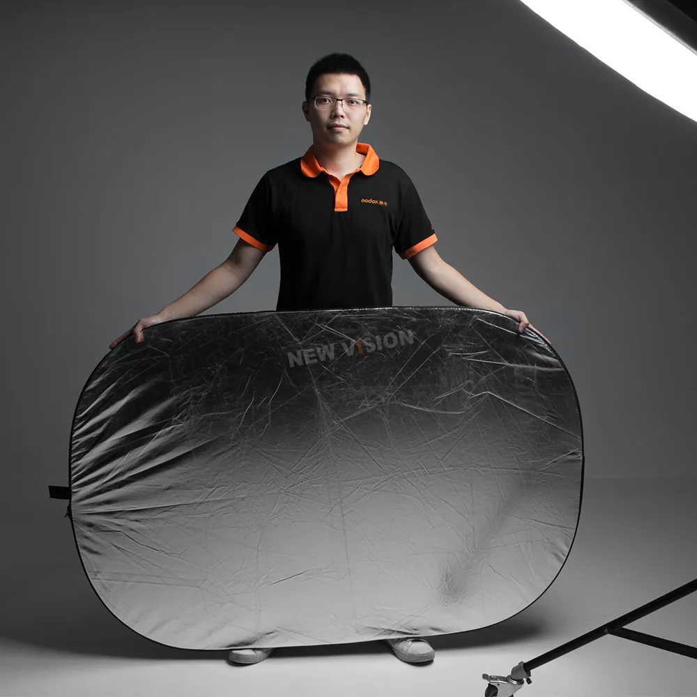Godox 2 в 1 100x150 см портативный Овальный многодисковый отражатель, складной для фотографии студийной фото камеры рассеиватель освещения отражатель