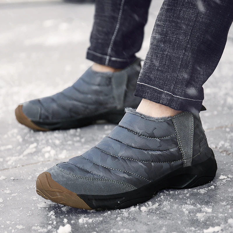 Мужские и женские ботинки с мехом VESONAL теплые камуфляжные повседневные