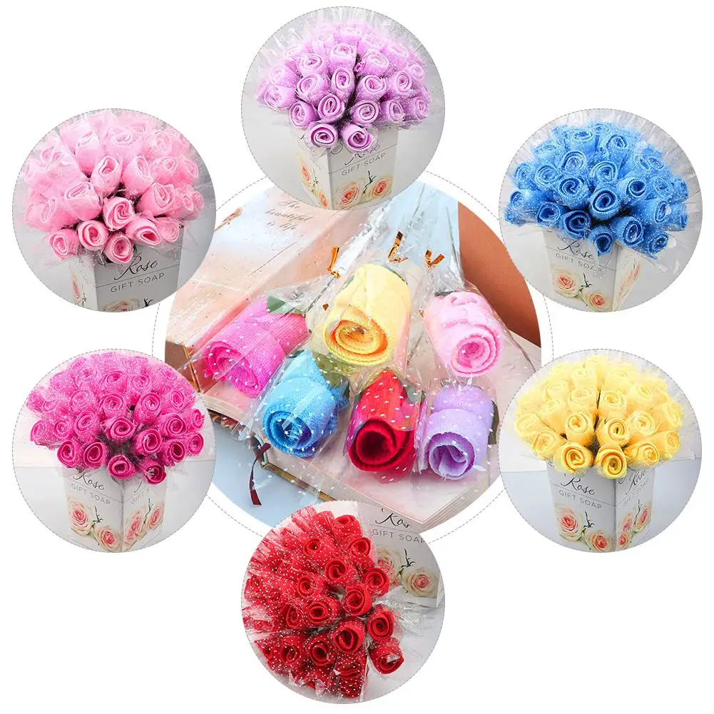 Полотенце в Форме Розы инновационное мини полотенце свадебные праздничные